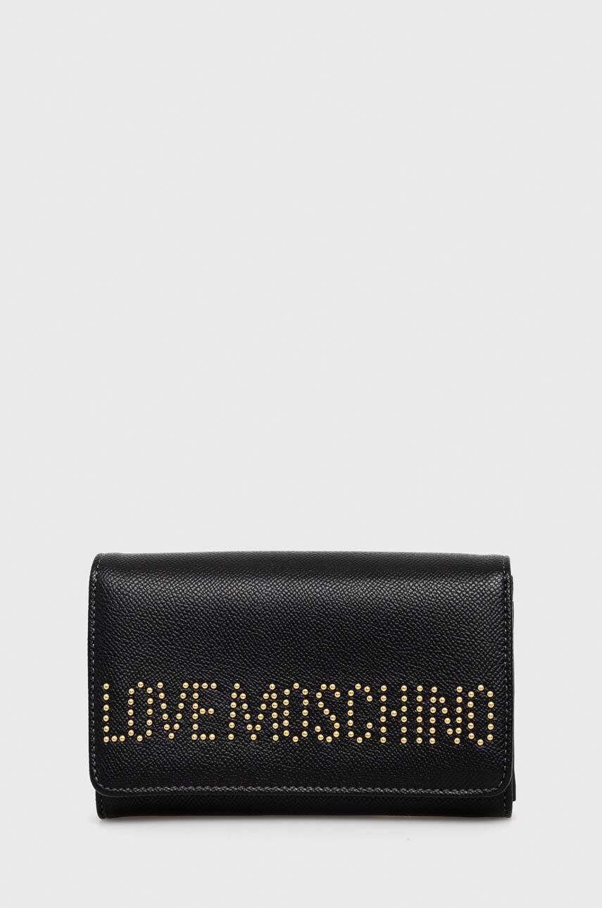 Love Moschino Peněženka černá barva - Pepit.cz