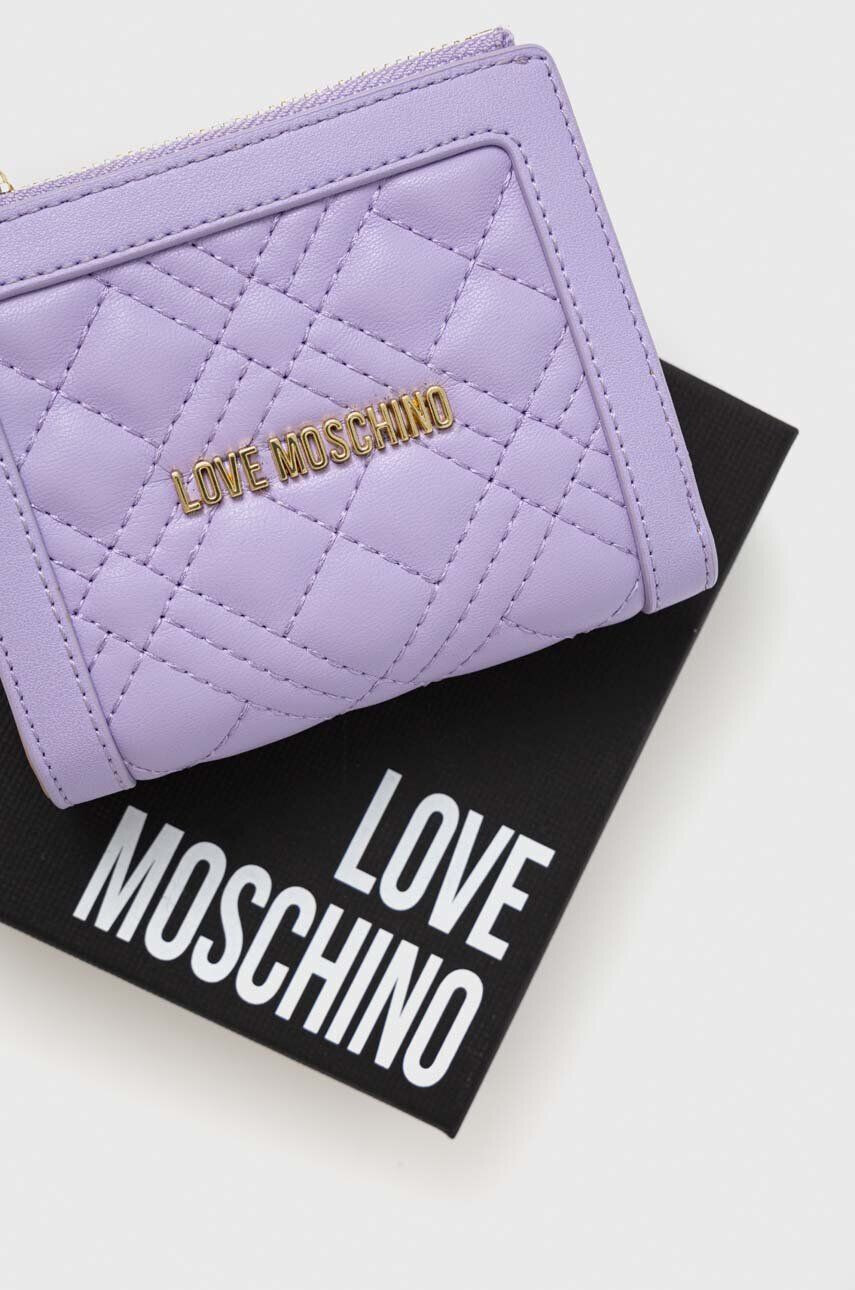 Love Moschino Peněženka fialová barva - Pepit.cz