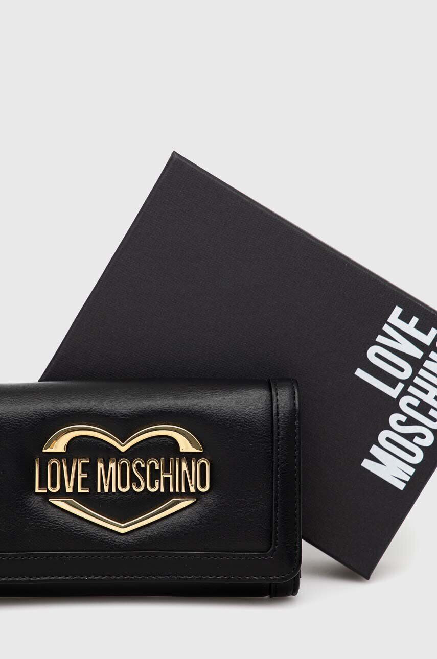 Love Moschino Peněženka černá barva - Pepit.cz