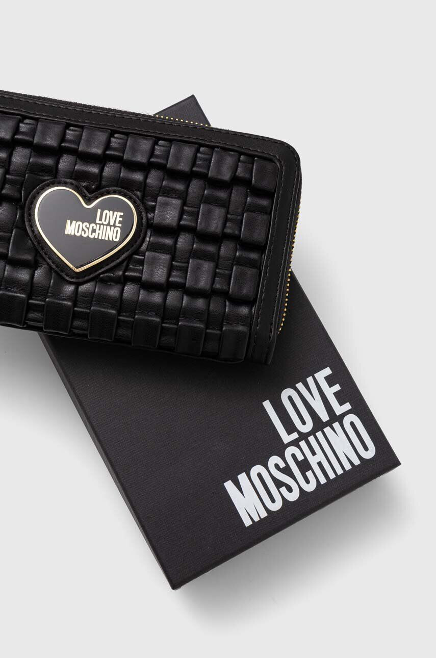 Love Moschino Peněženka černá barva - Pepit.cz