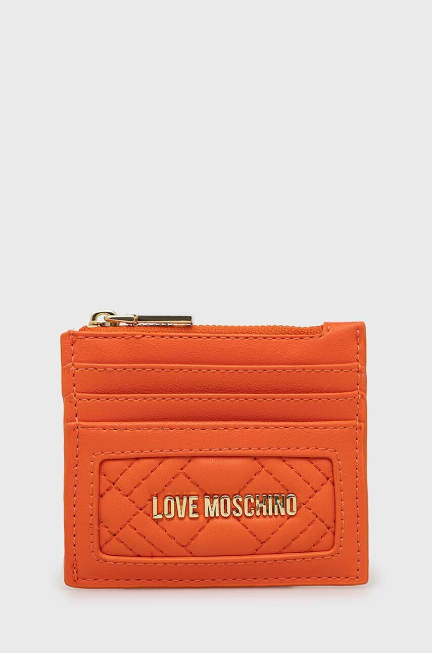 Love Moschino Pouzdro na karty fialová barva - Pepit.cz