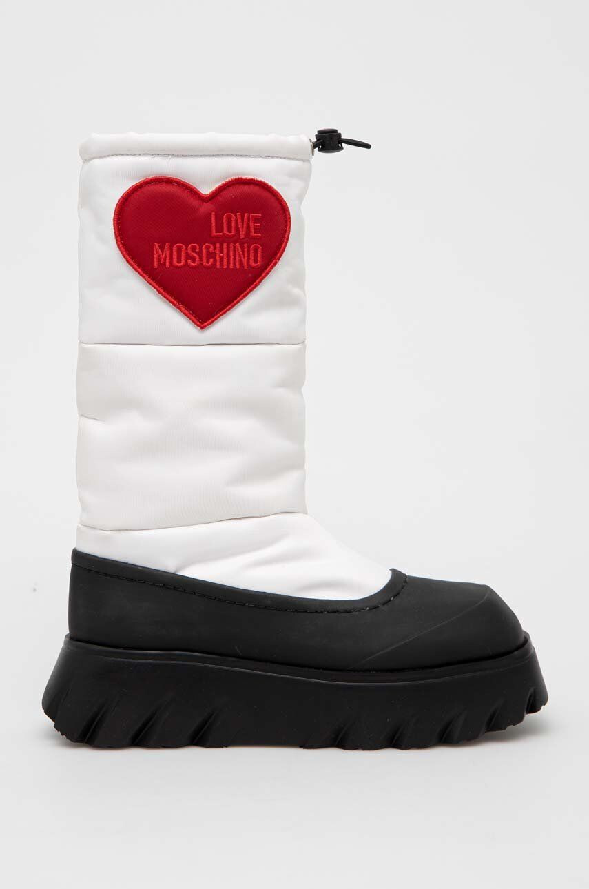 Love Moschino Sněhule bílá barva - Pepit.cz