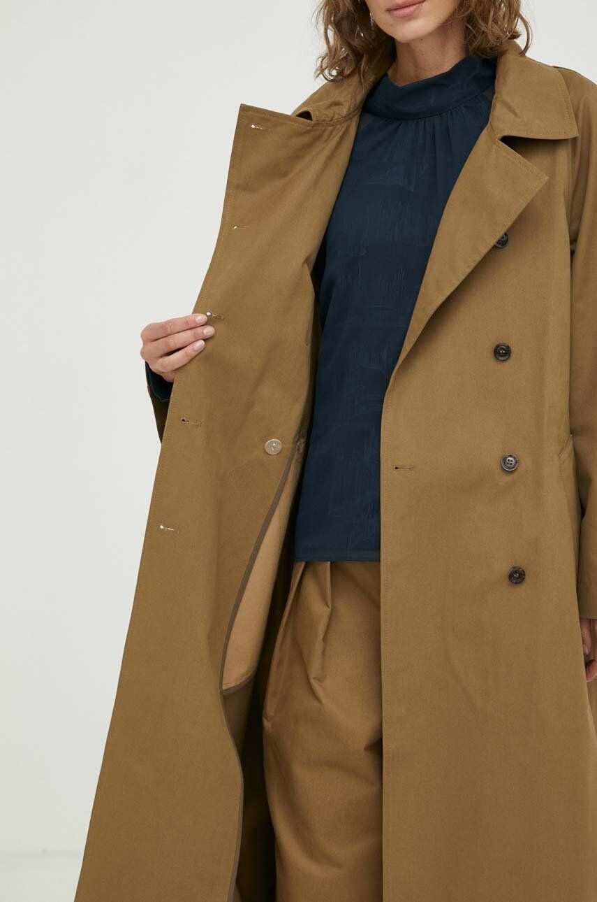 Lovechild Trench kabát dámský zelená barva přechodný oversize - Pepit.cz