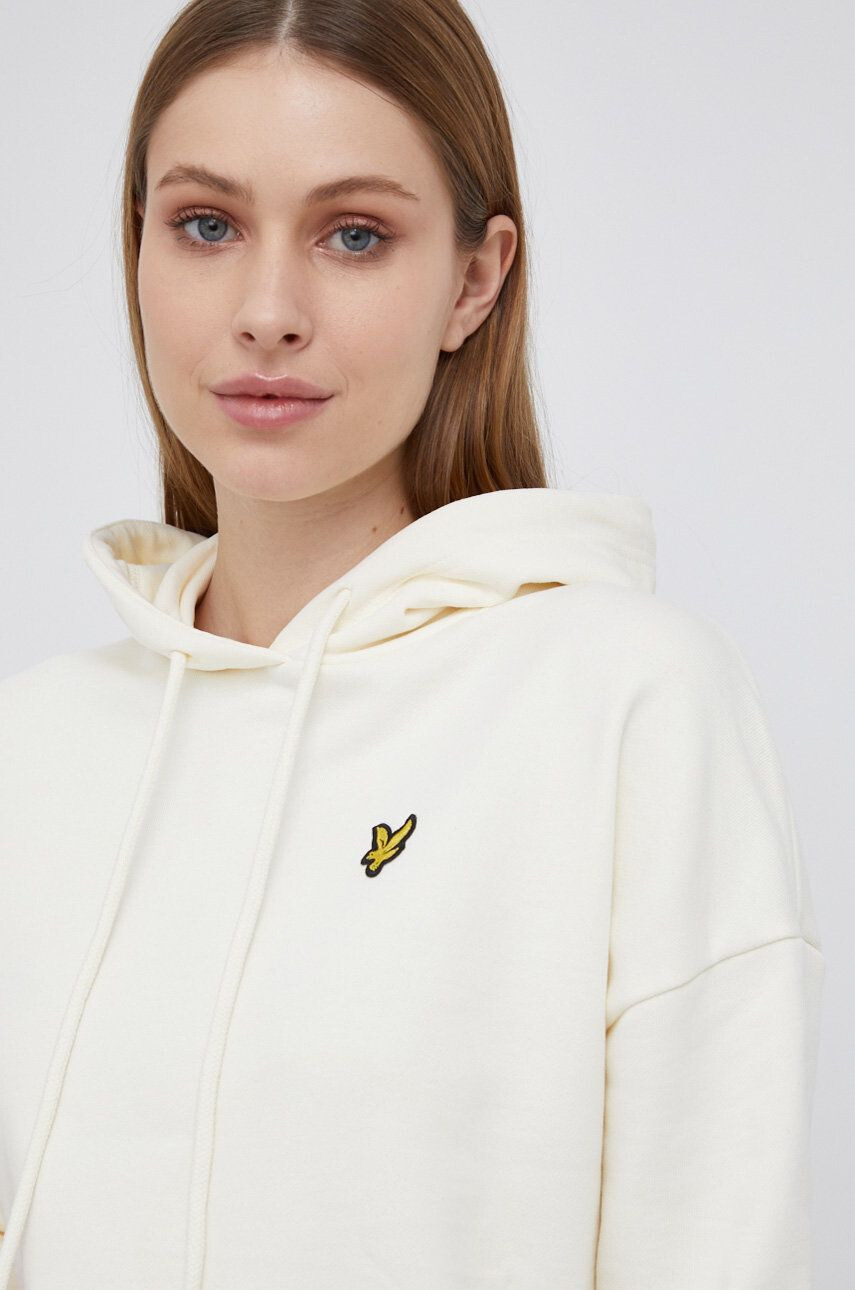 Lyle & Scott Bavlněná mikina pánská růžová barva hladká - Pepit.cz