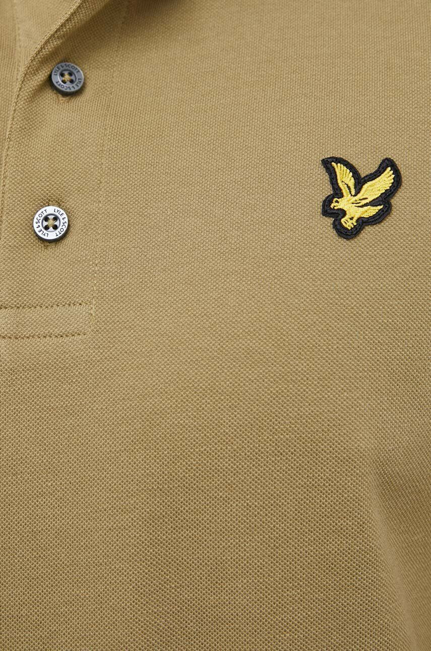 Lyle & Scott Bavlněné polo tričko černá barva - Pepit.cz