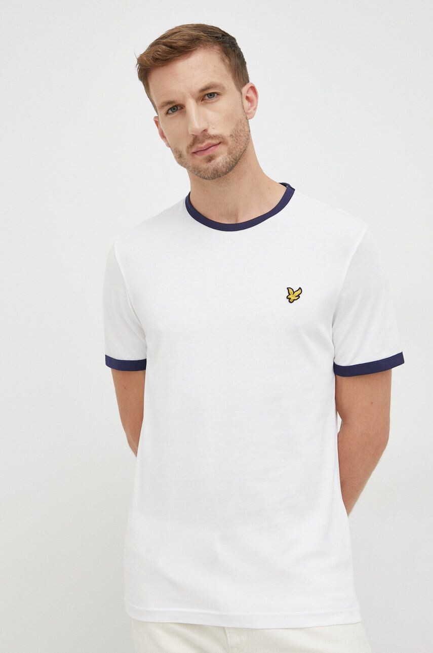 Lyle & Scott Košile zelená barva regular s límečkem button-down - Pepit.cz