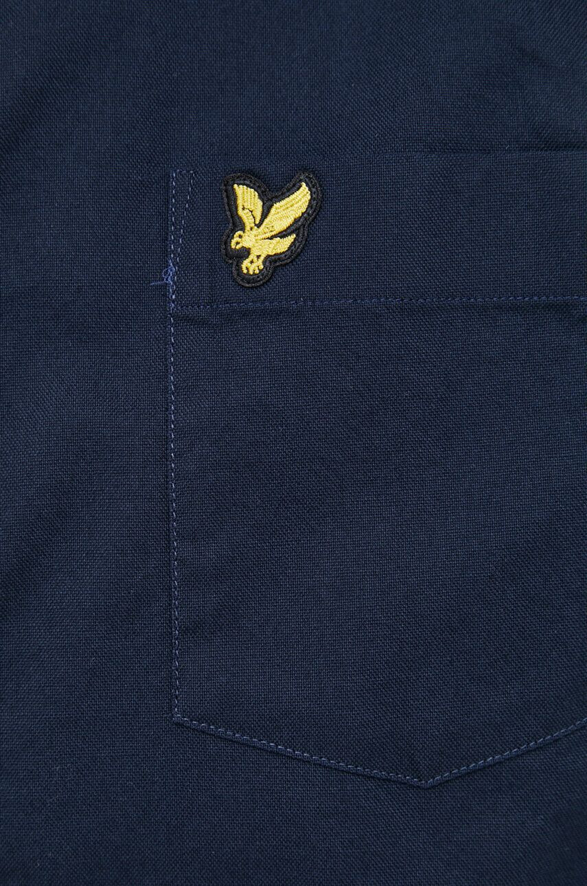 Lyle & Scott Košile tmavomodrá barva regular s límečkem button-down - Pepit.cz