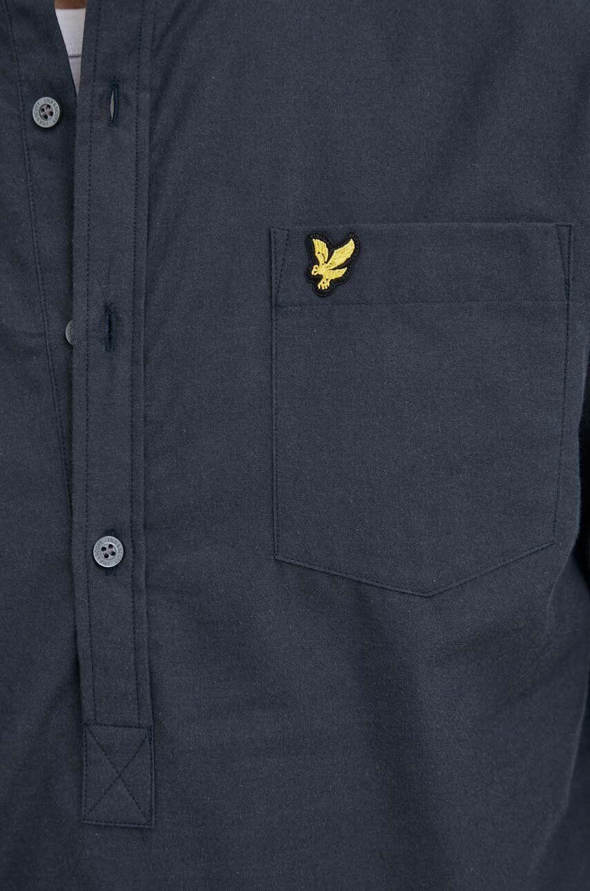 Lyle & Scott Bavlněné tričko tmavomodrá barva regular - Pepit.cz