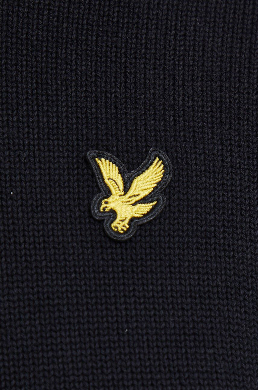 Lyle & Scott Bavlněný svetr hnědá barva lehký - Pepit.cz