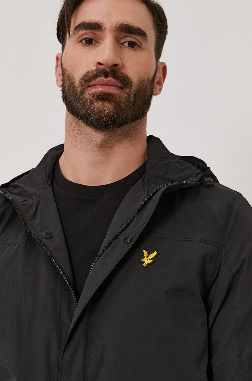 Lyle & Scott Bunda pánská černá barva přechodná - Pepit.cz