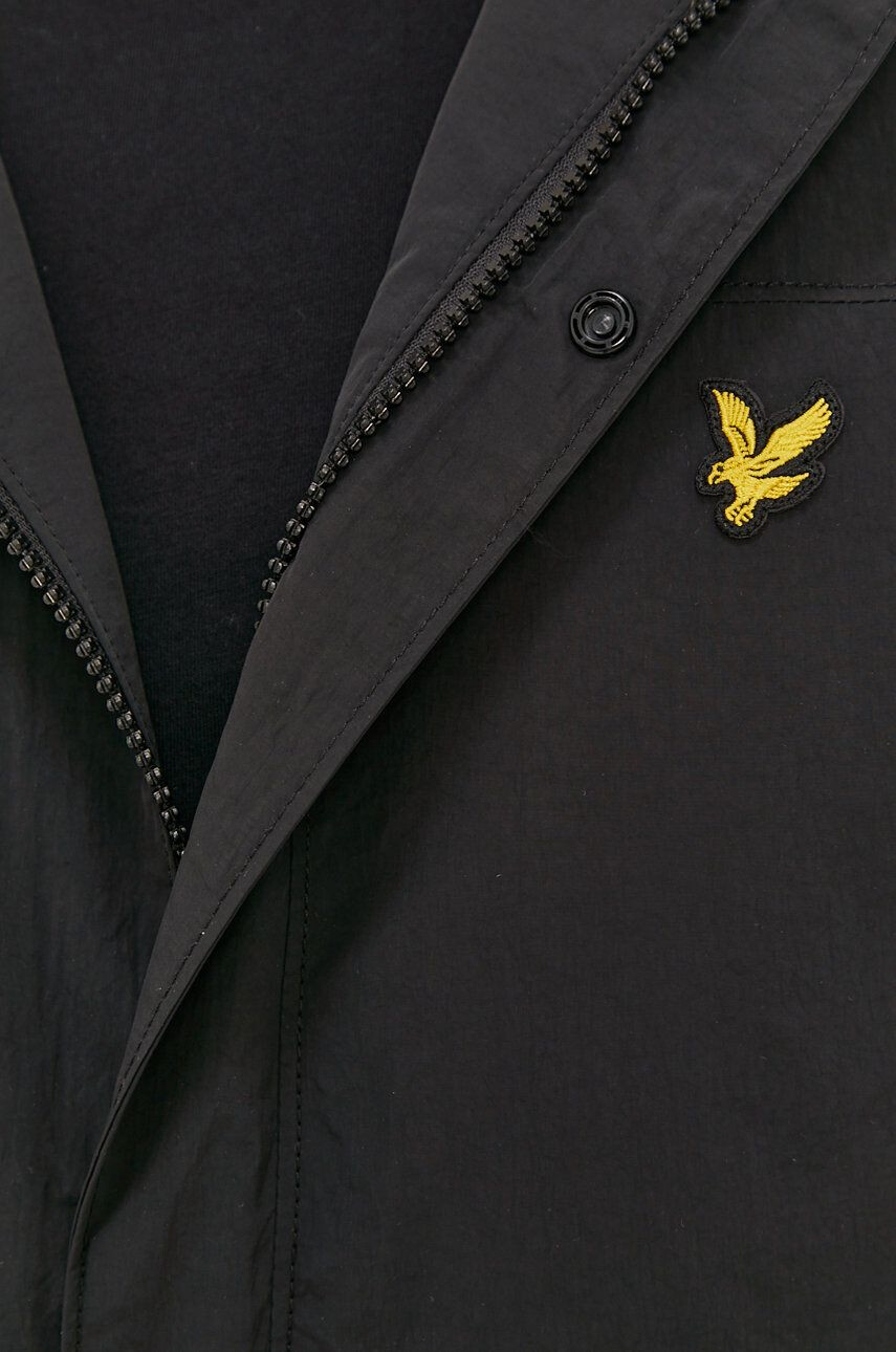 Lyle & Scott Bunda pánská černá barva přechodná - Pepit.cz