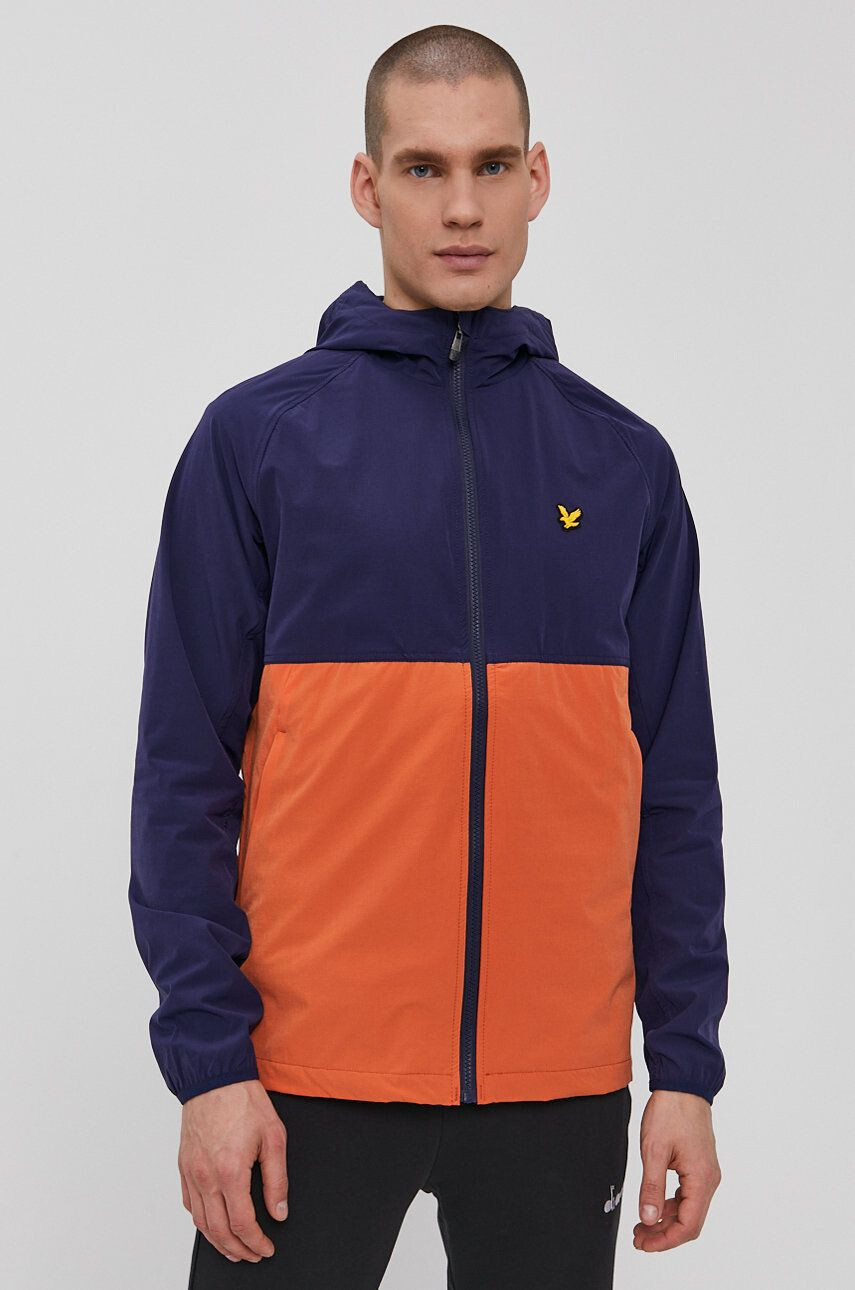 Lyle & Scott Bunda pánská tmavomodrá barva přechodná - Pepit.cz