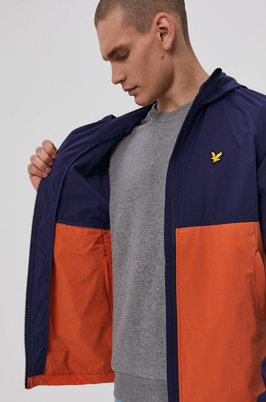 Lyle & Scott Bunda pánská tmavomodrá barva přechodná - Pepit.cz