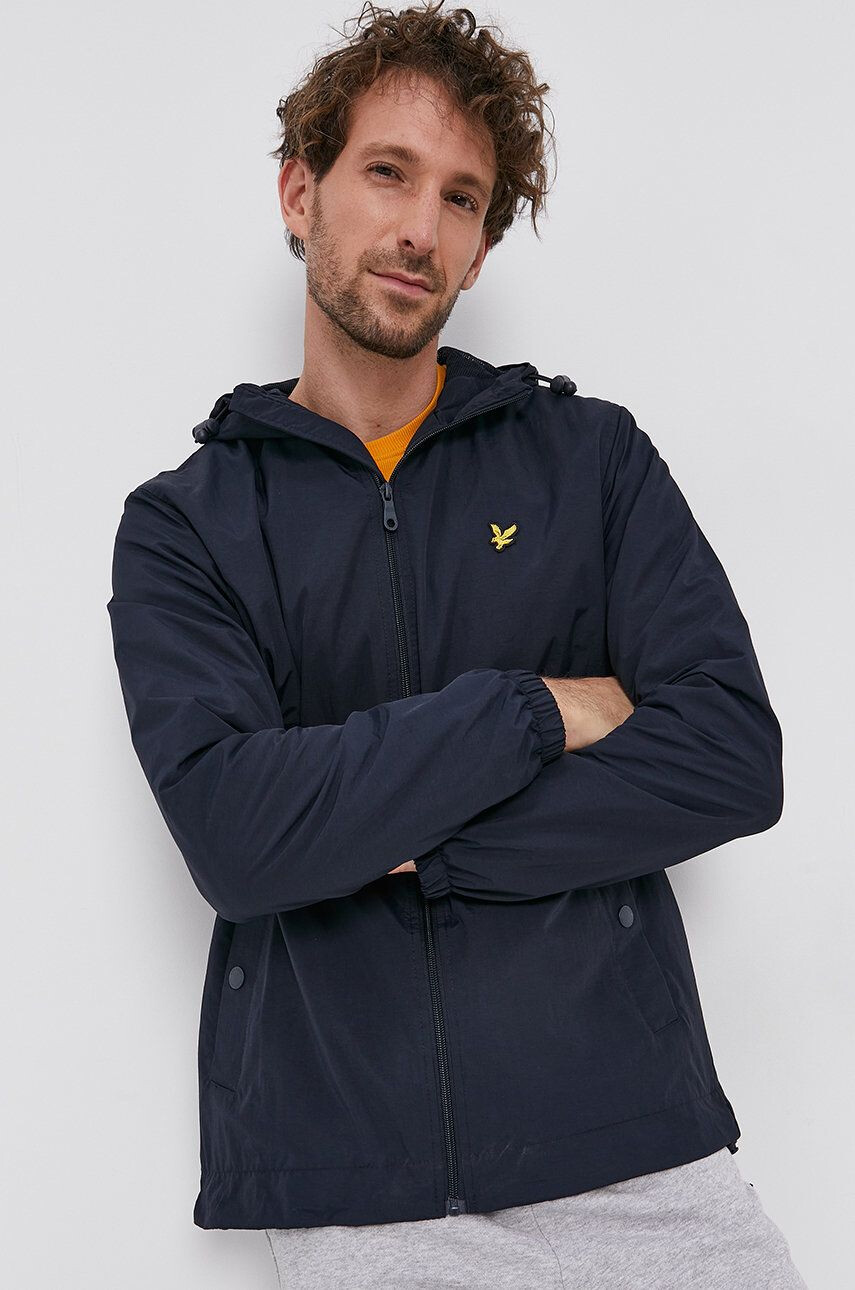 Lyle & Scott Bunda pánská tmavomodrá barva přechodná - Pepit.cz