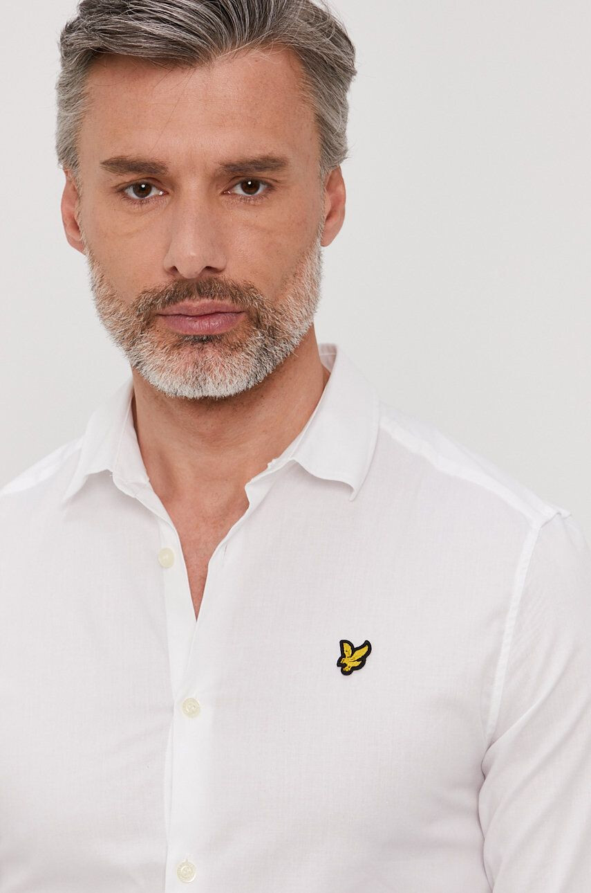 Lyle & Scott Košile pánská růžová barva regular - Pepit.cz