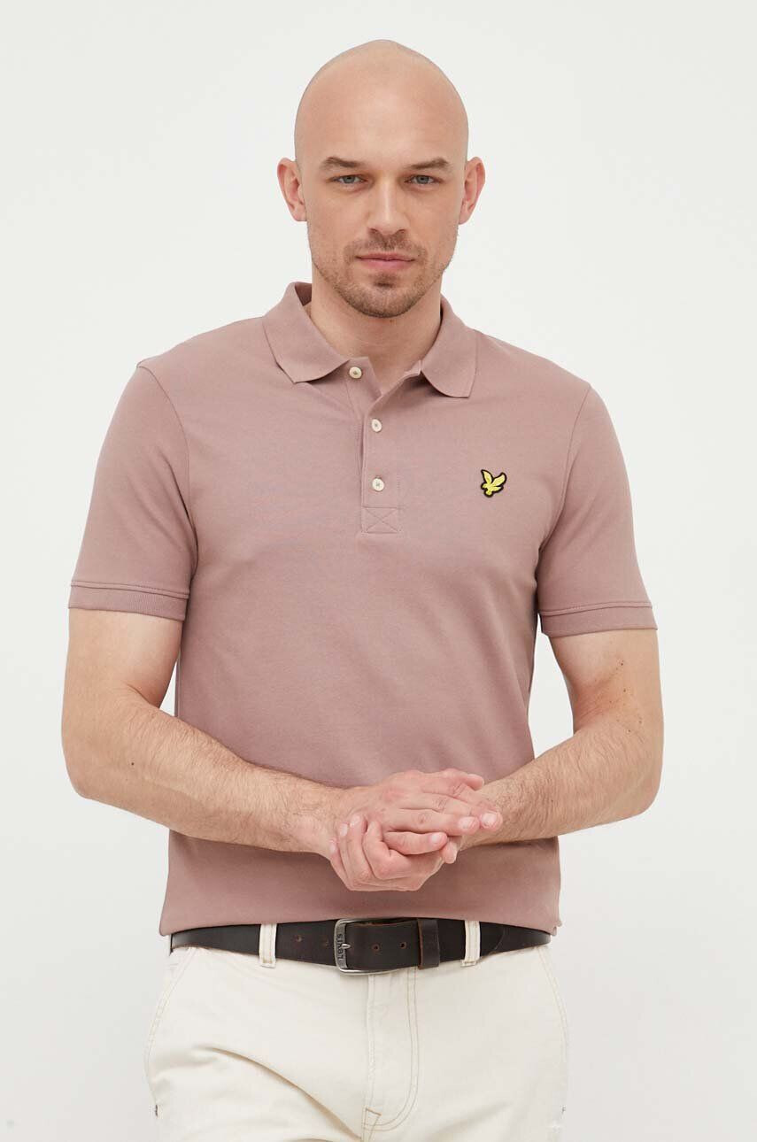 Lyle & Scott Polo tričko růžová barva - Pepit.cz