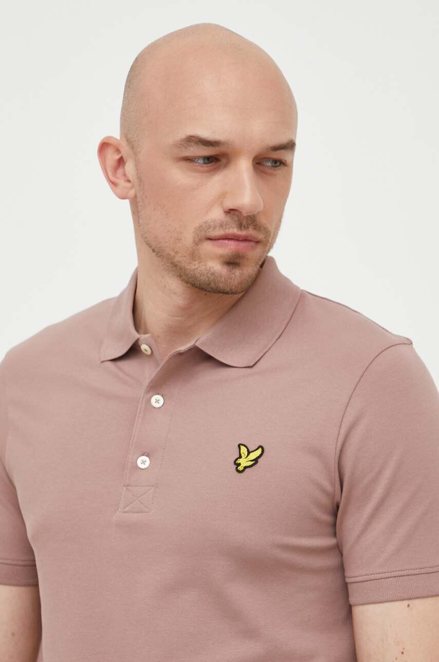 Lyle & Scott Polo tričko růžová barva - Pepit.cz