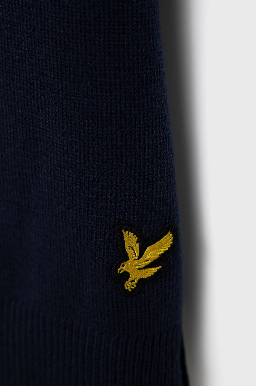 Lyle & Scott Šála tmavomodrá barva hladká - Pepit.cz