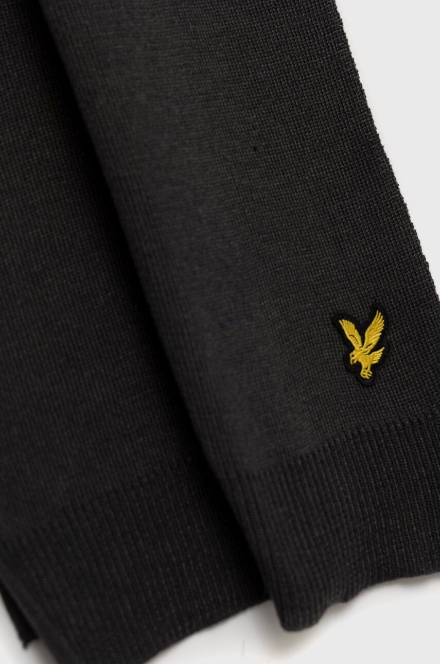 Lyle & Scott Šála šedá barva - Pepit.cz