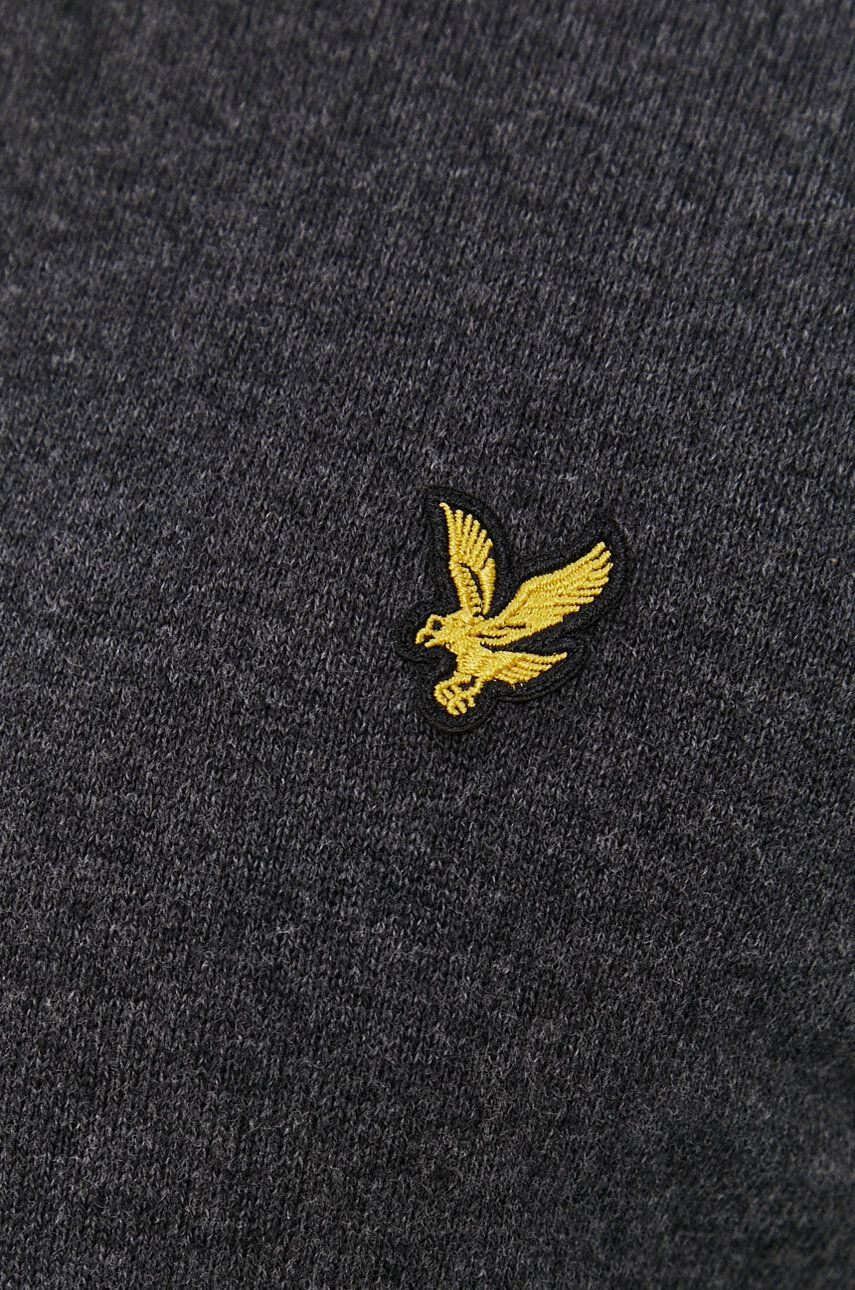 Lyle & Scott Svetr z vlněné směsi pánský šedá barva - Pepit.cz