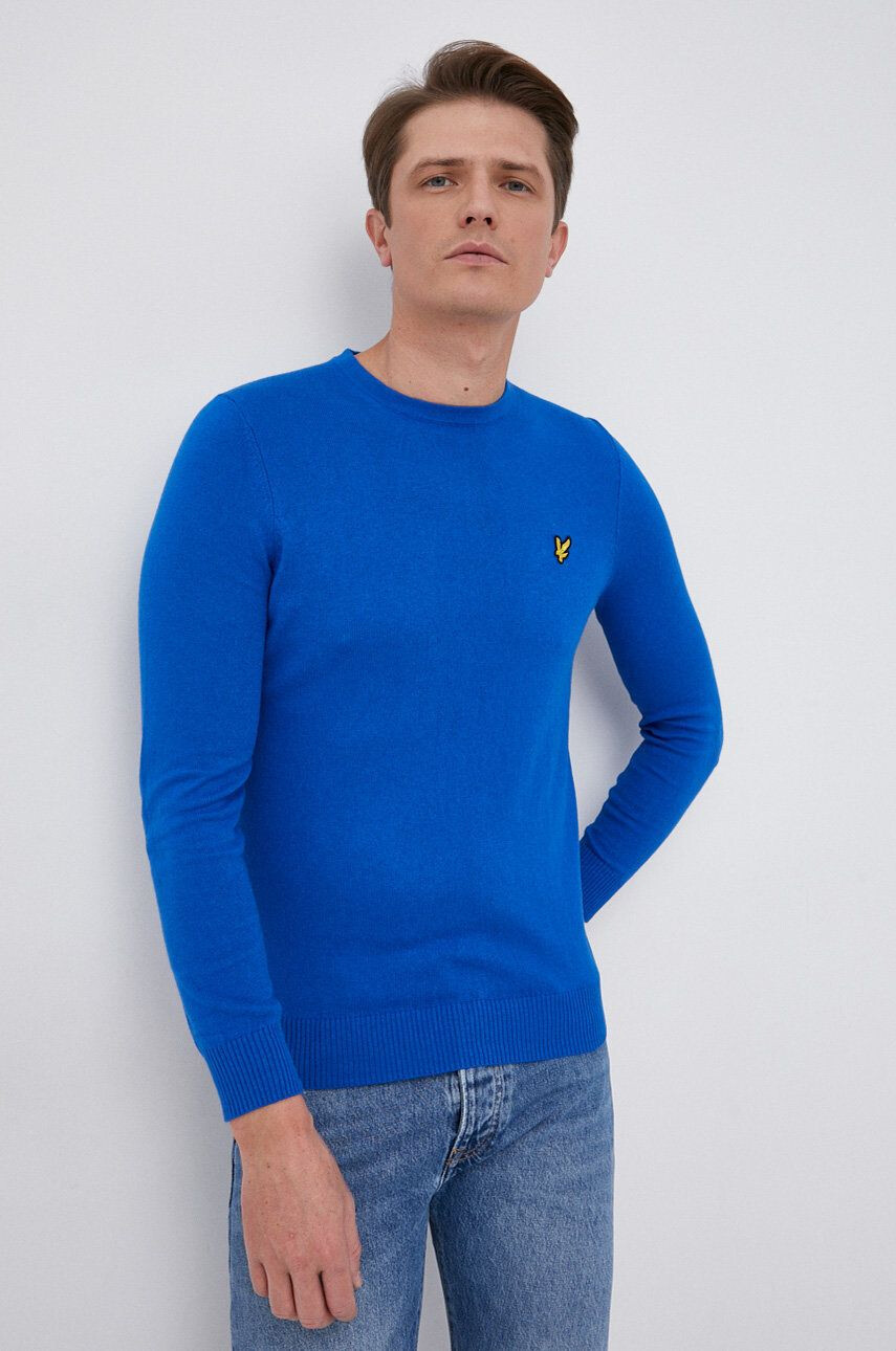 Lyle & Scott Svetr z vlněné směsi pánský lehký - Pepit.cz