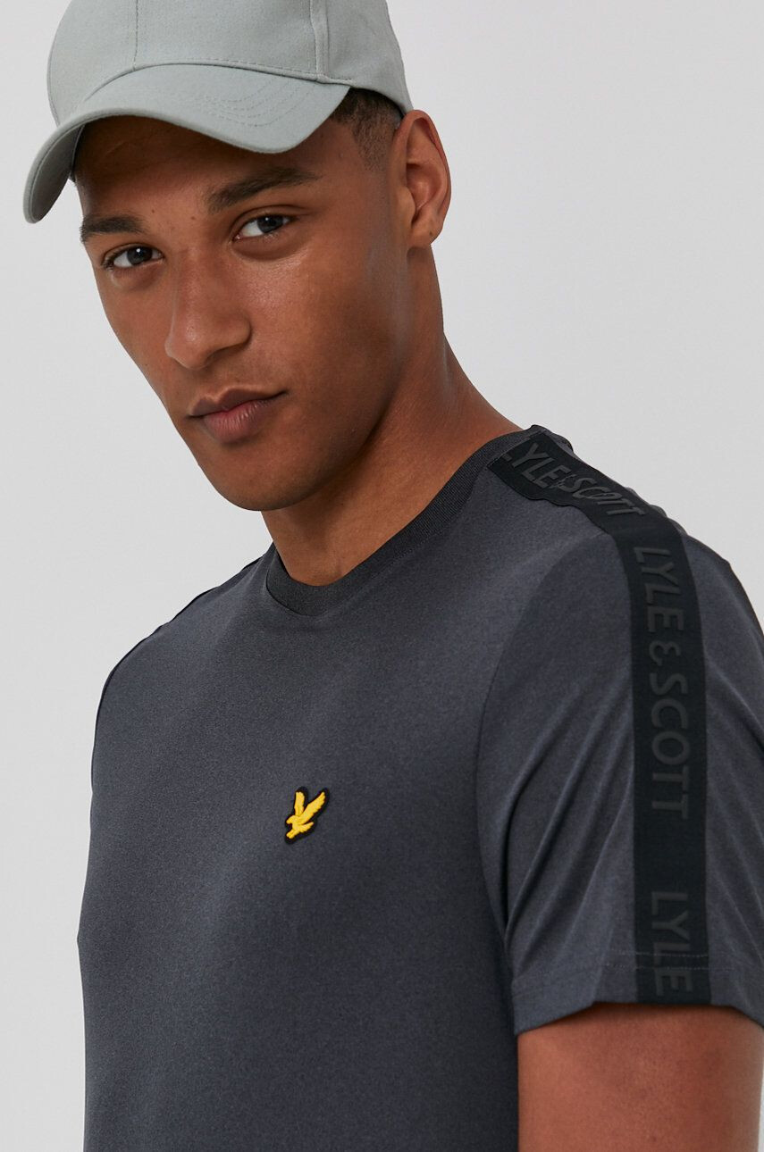 Lyle & Scott Tričko černá barva - Pepit.cz