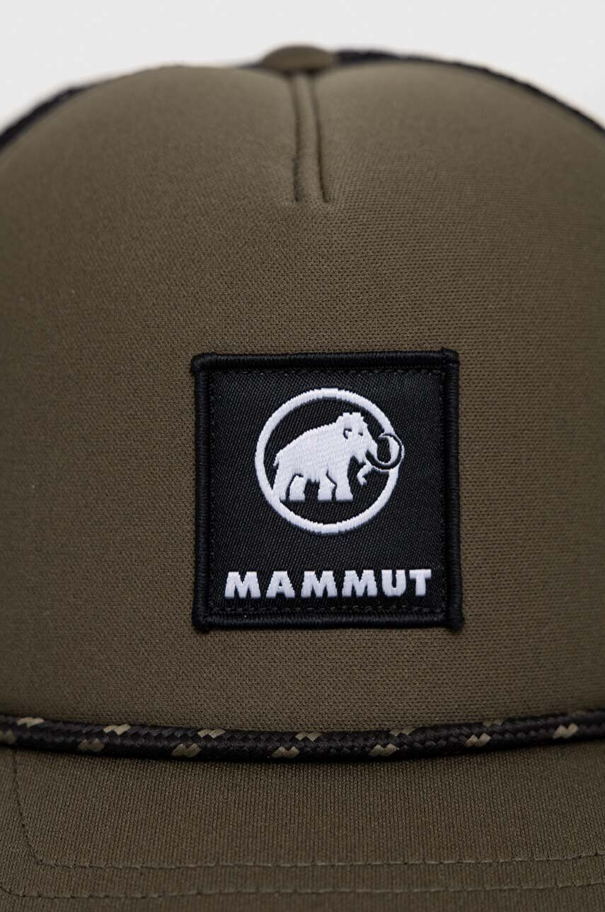 Mammut Kšiltovka Crag Logo zelená barva s aplikací - Pepit.cz