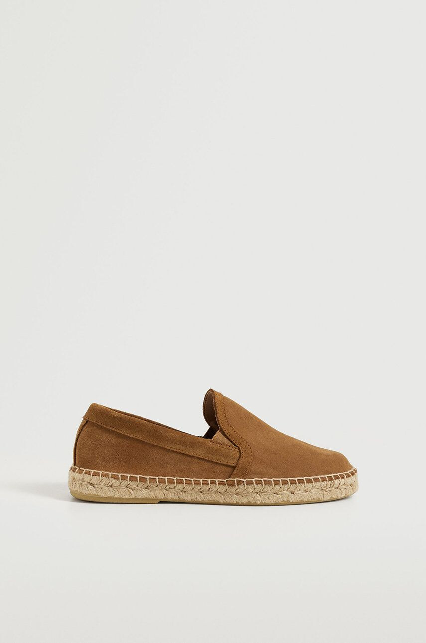 Mango Man Semišové espadrilky Slipon - Pepit.cz