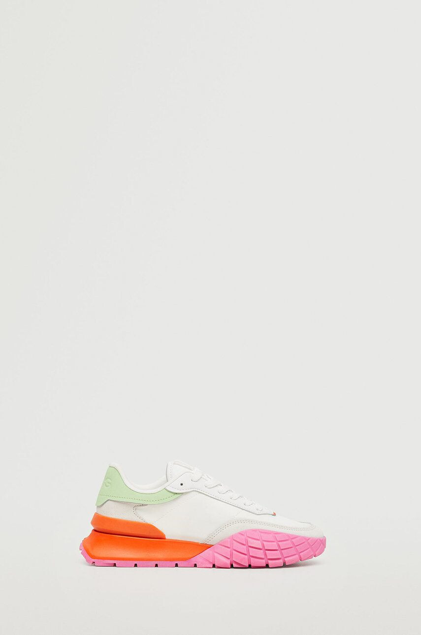 Mango Sneakers boty Breathe bílá barva - Pepit.cz