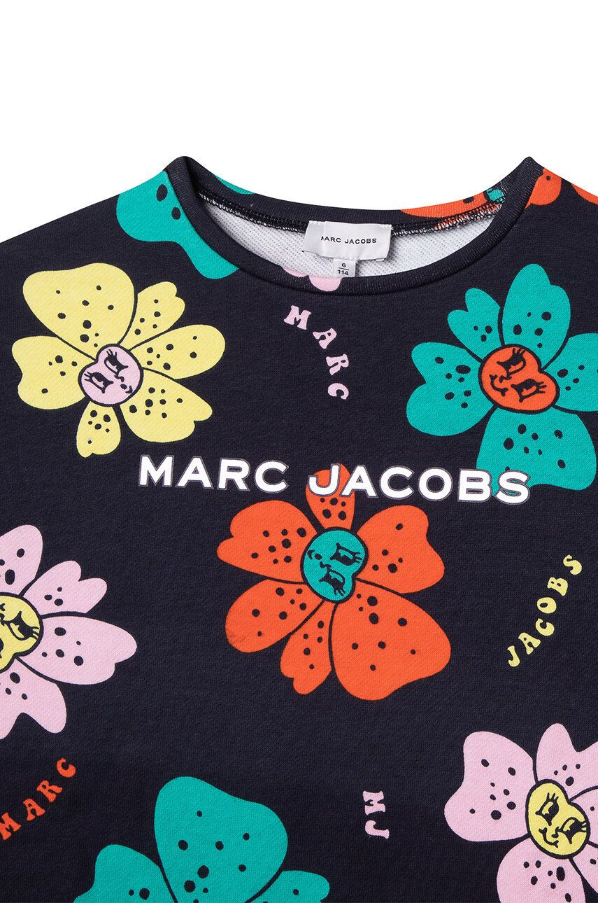 Marc Jacobs Dětské bavlněné šaty tmavomodrá barva mini - Pepit.cz