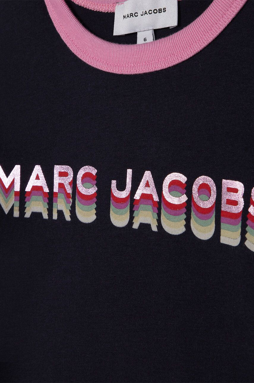 Marc Jacobs Dětské bavlněné tričko tmavomodrá barva - Pepit.cz