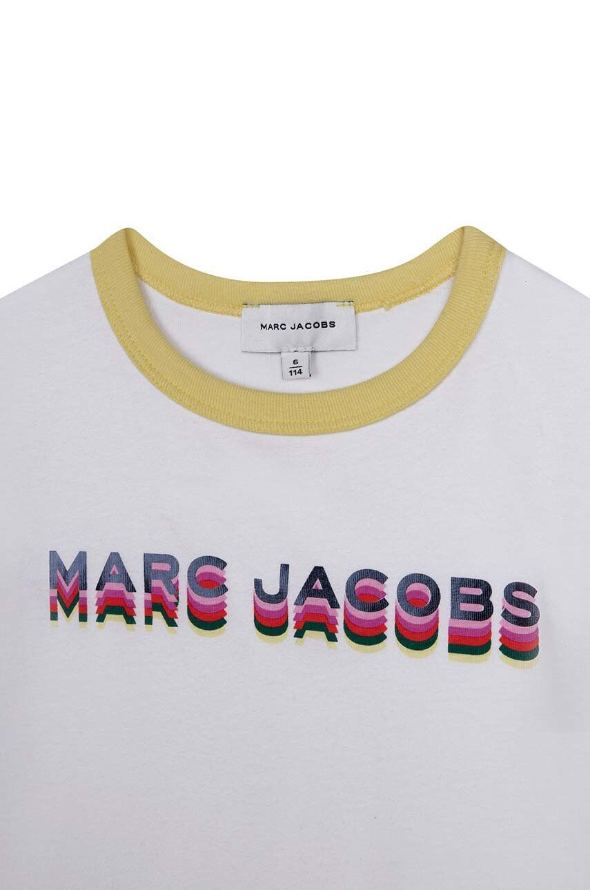 Marc Jacobs Dětské bavlněné tričko bílá barva - Pepit.cz