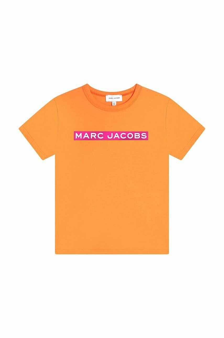 Marc Jacobs Dětské bavlněné tričko oranžová barva - Pepit.cz