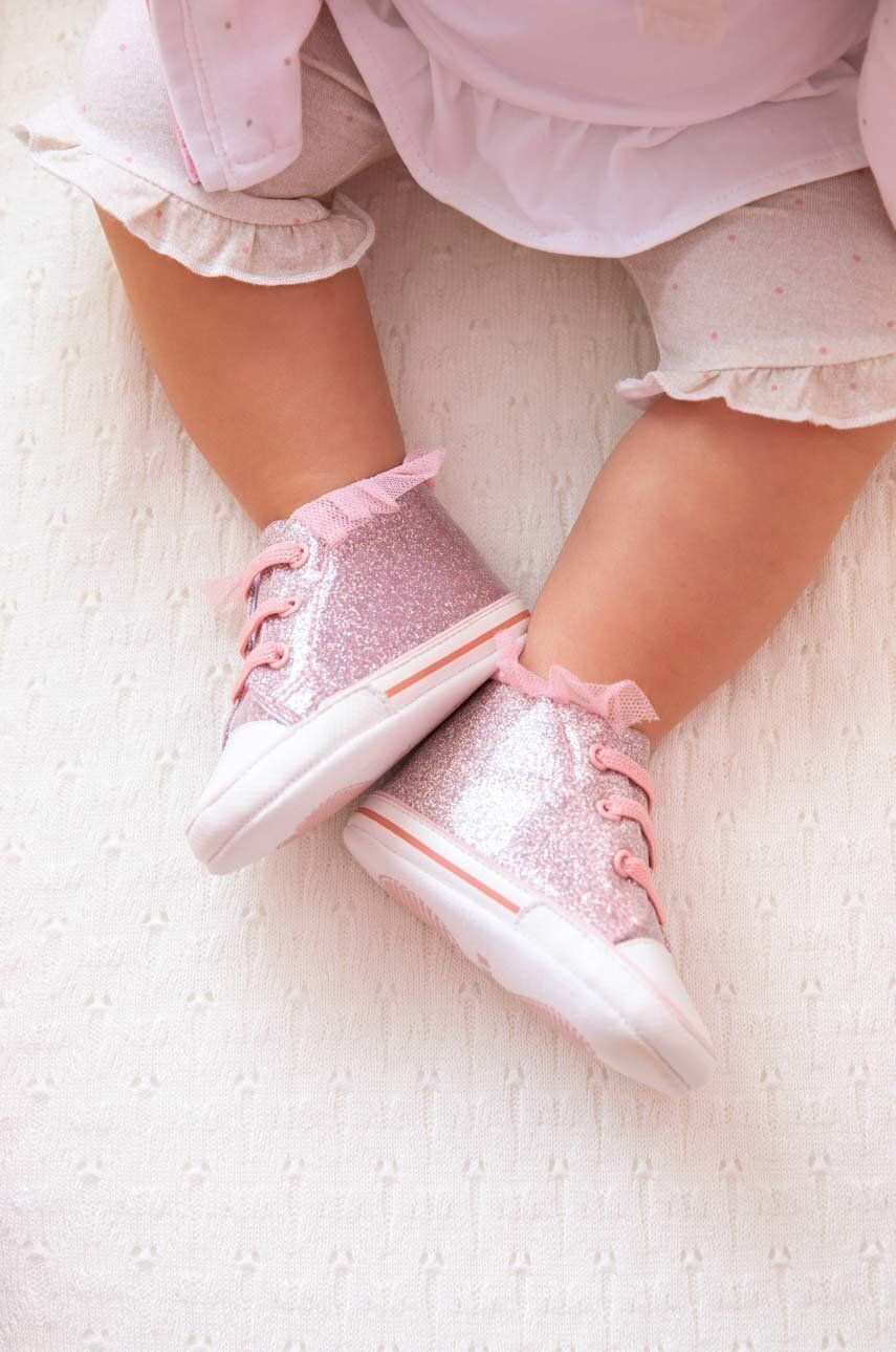 Mayoral Newborn Dětské sneakers boty růžová barva - Pepit.cz