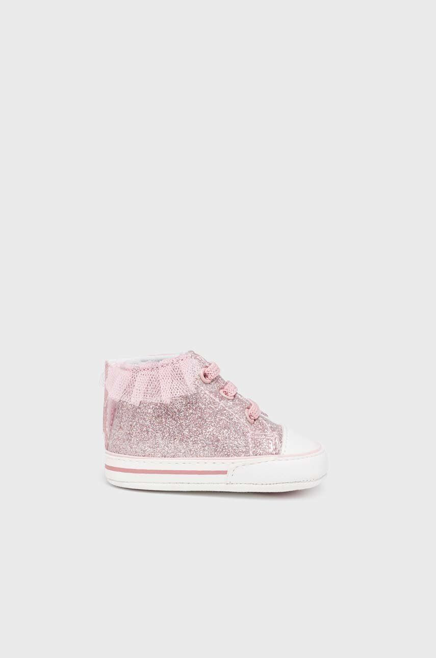 Mayoral Newborn Dětské sneakers boty růžová barva - Pepit.cz