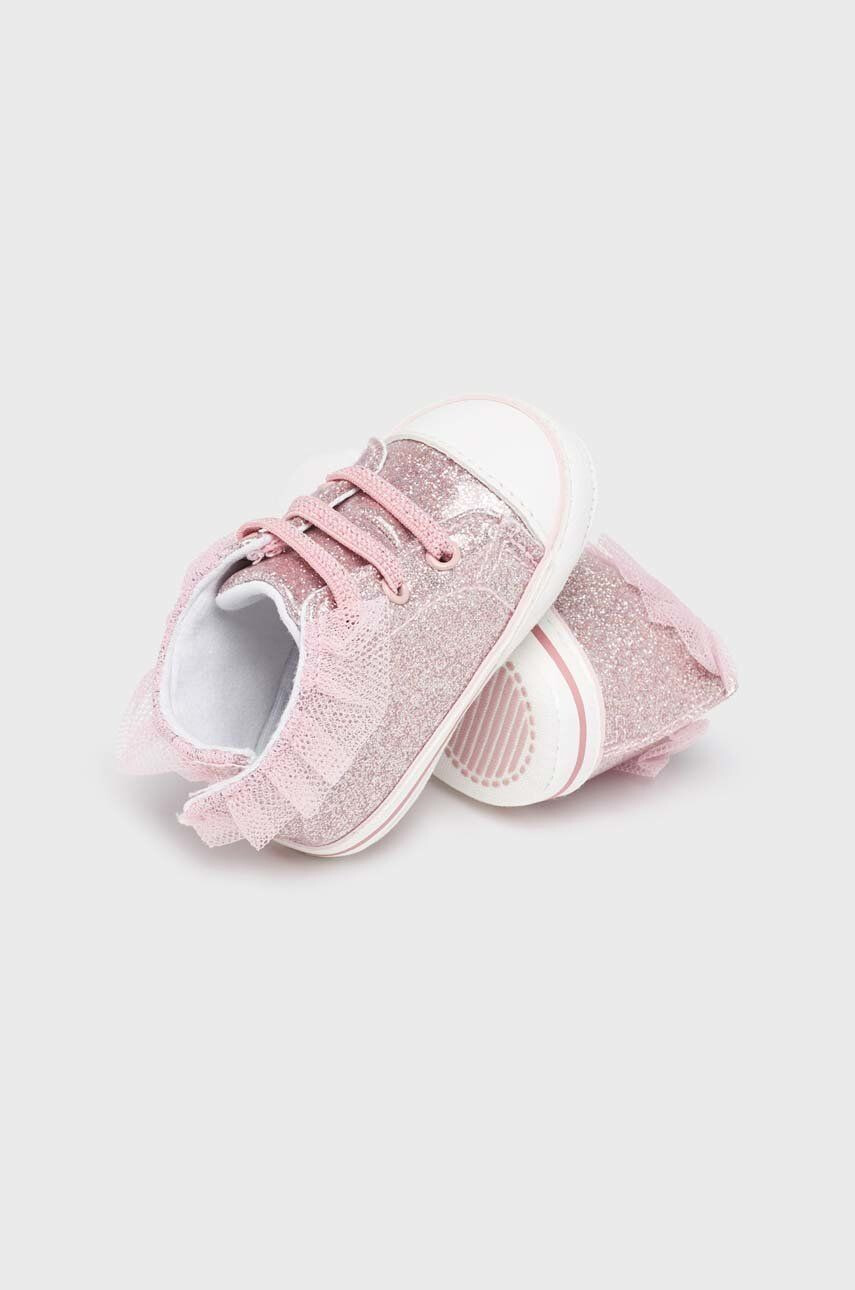 Mayoral Newborn Dětské sneakers boty růžová barva - Pepit.cz