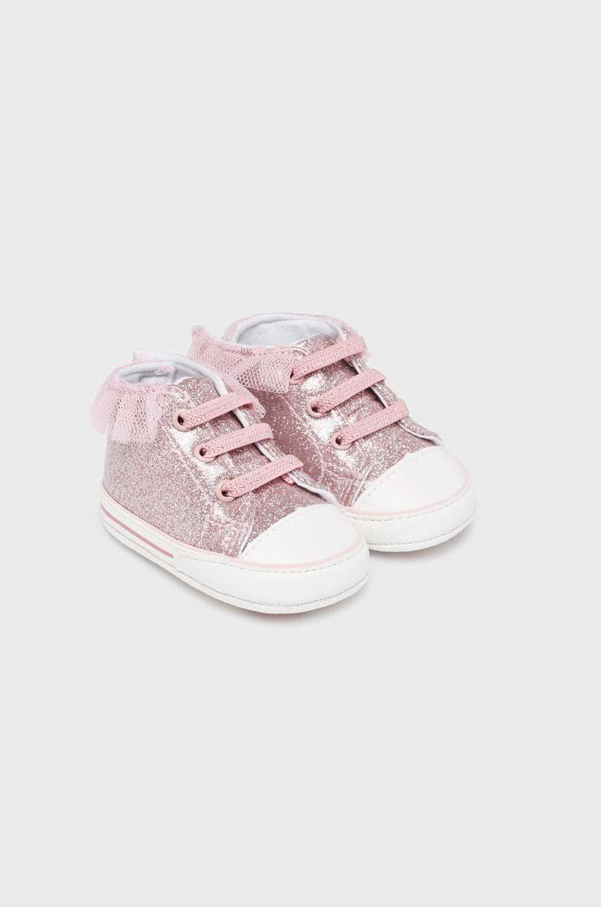 Mayoral Newborn Dětské sneakers boty růžová barva - Pepit.cz