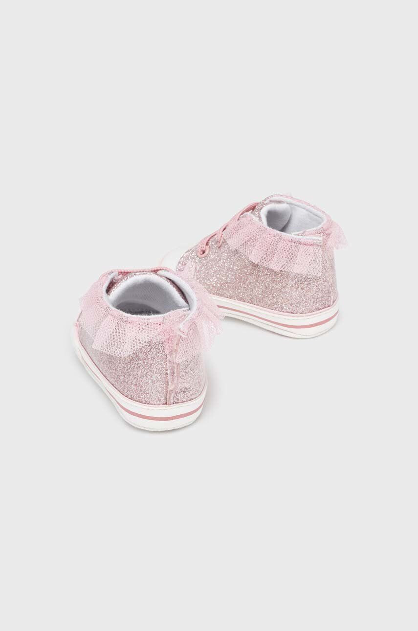 Mayoral Newborn Dětské sneakers boty růžová barva - Pepit.cz