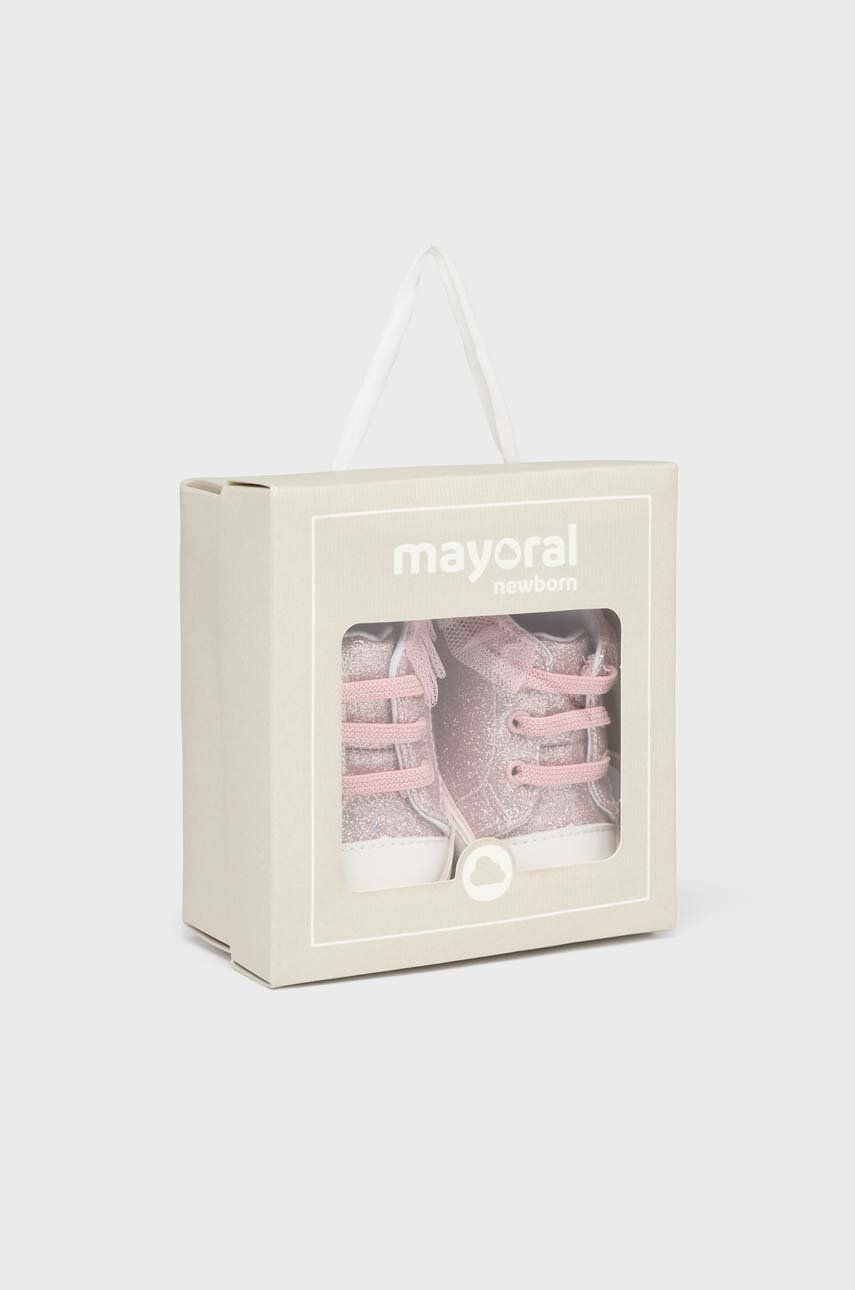 Mayoral Newborn Dětské sneakers boty růžová barva - Pepit.cz