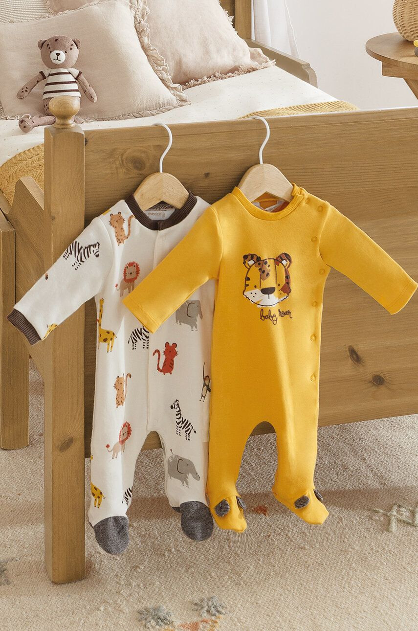 Mayoral Newborn Kojenecké oblečení (2-pack) + śliniak - Pepit.cz