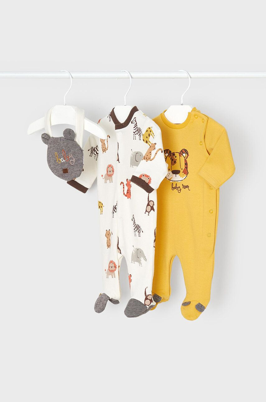 Mayoral Newborn Kojenecké oblečení (2-pack) + śliniak - Pepit.cz