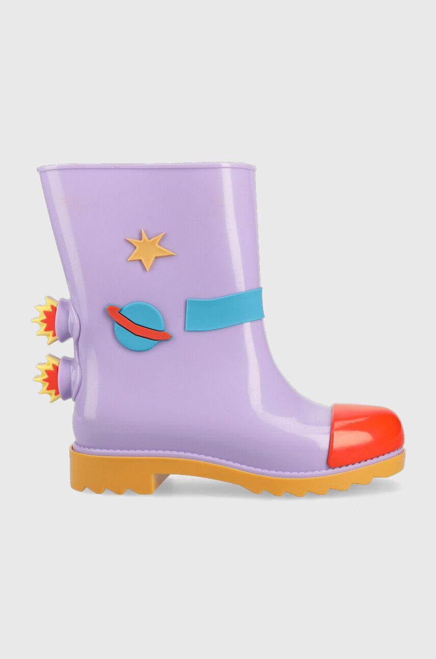 Melissa Dětské holínky Rain Boot + Fabula Inf fialová barva - Pepit.cz