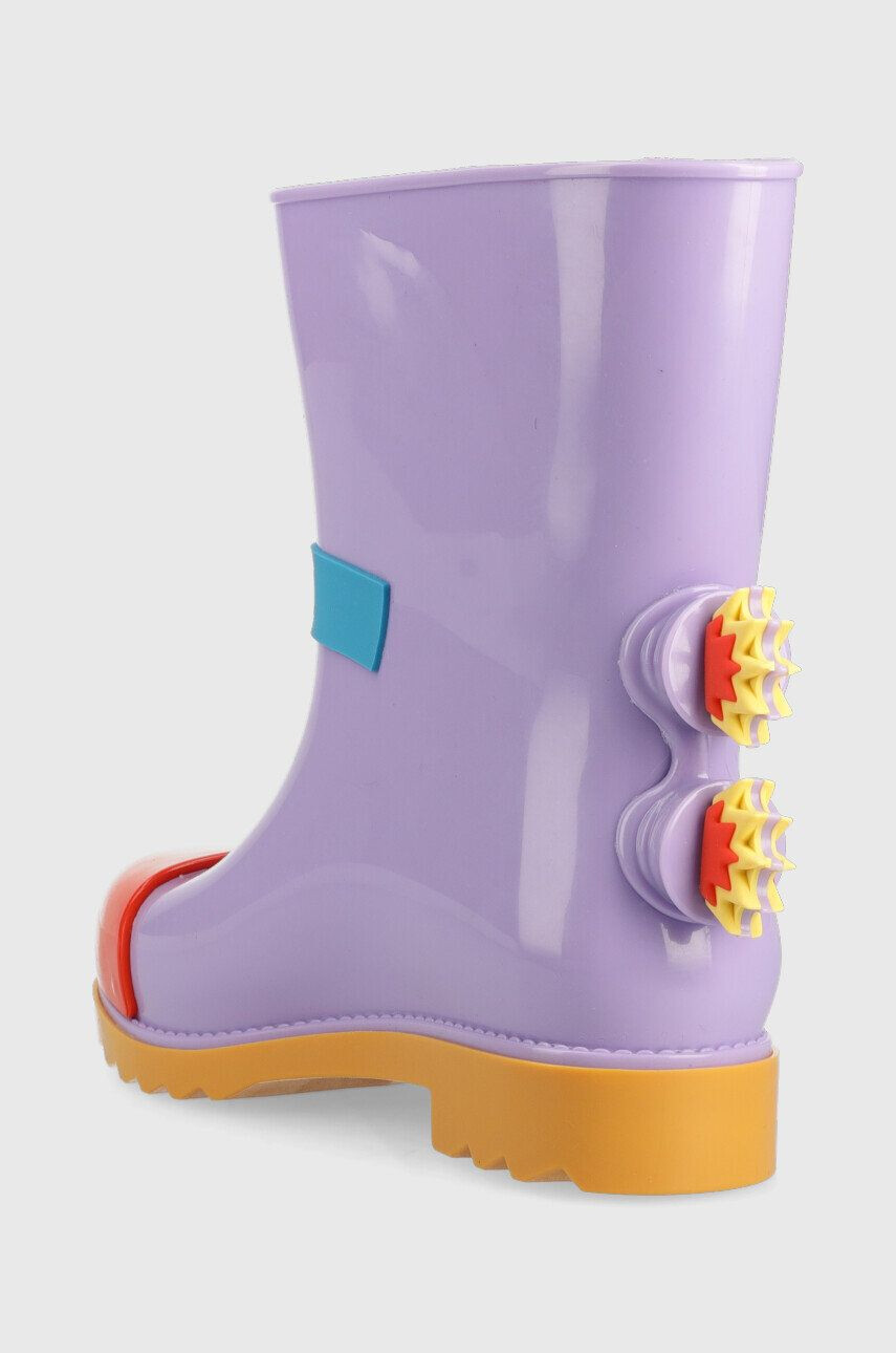 Melissa Dětské holínky Rain Boot + Fabula Inf fialová barva - Pepit.cz