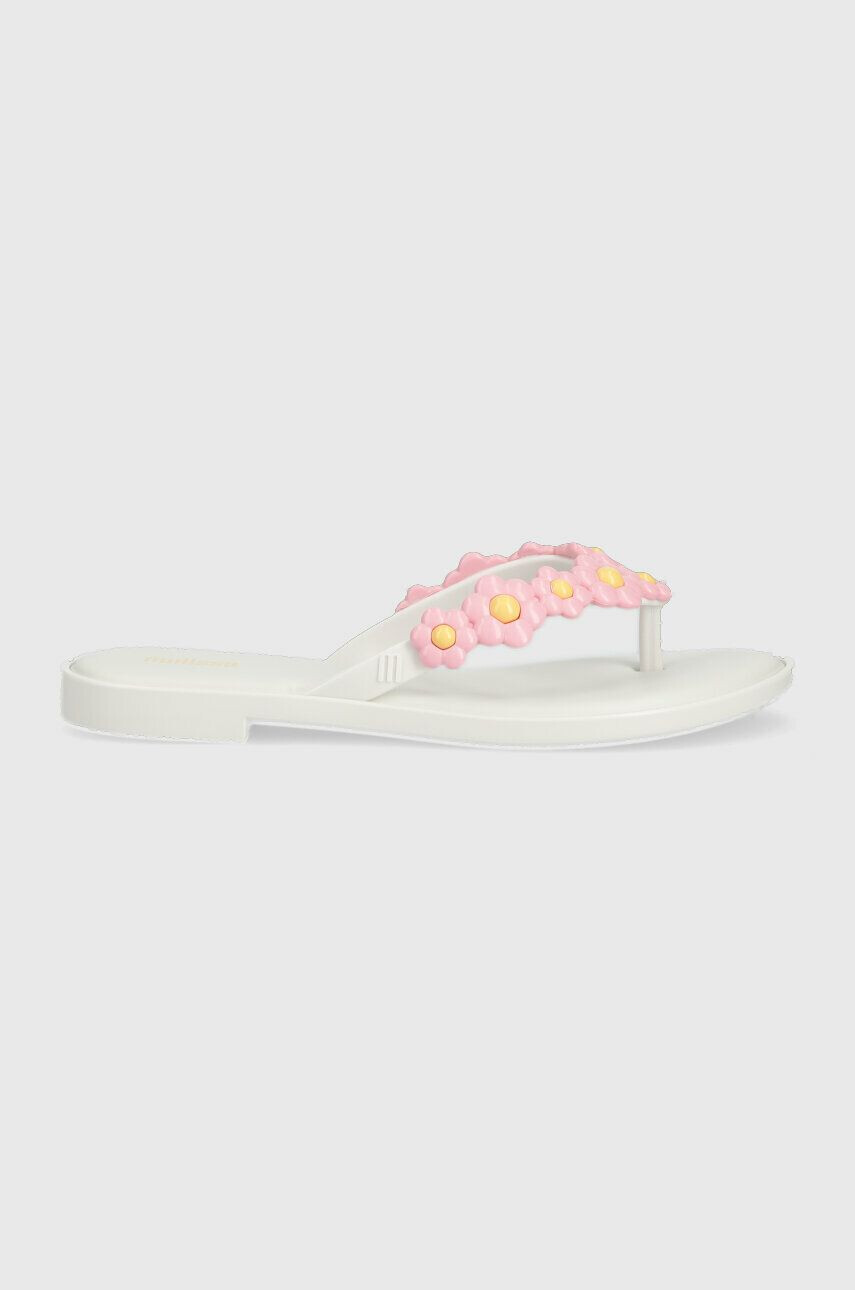 Melissa Žabky FLIP FLOP SPRING AD dámské bílá barva na plochém podpatku M.33715.AL237 - Pepit.cz