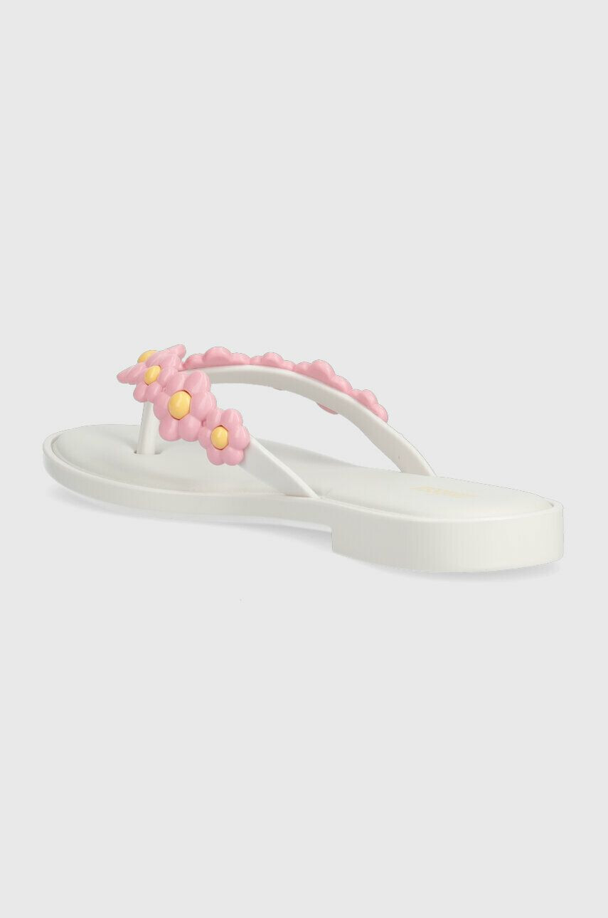 Melissa Žabky FLIP FLOP SPRING AD dámské bílá barva na plochém podpatku M.33715.AL237 - Pepit.cz