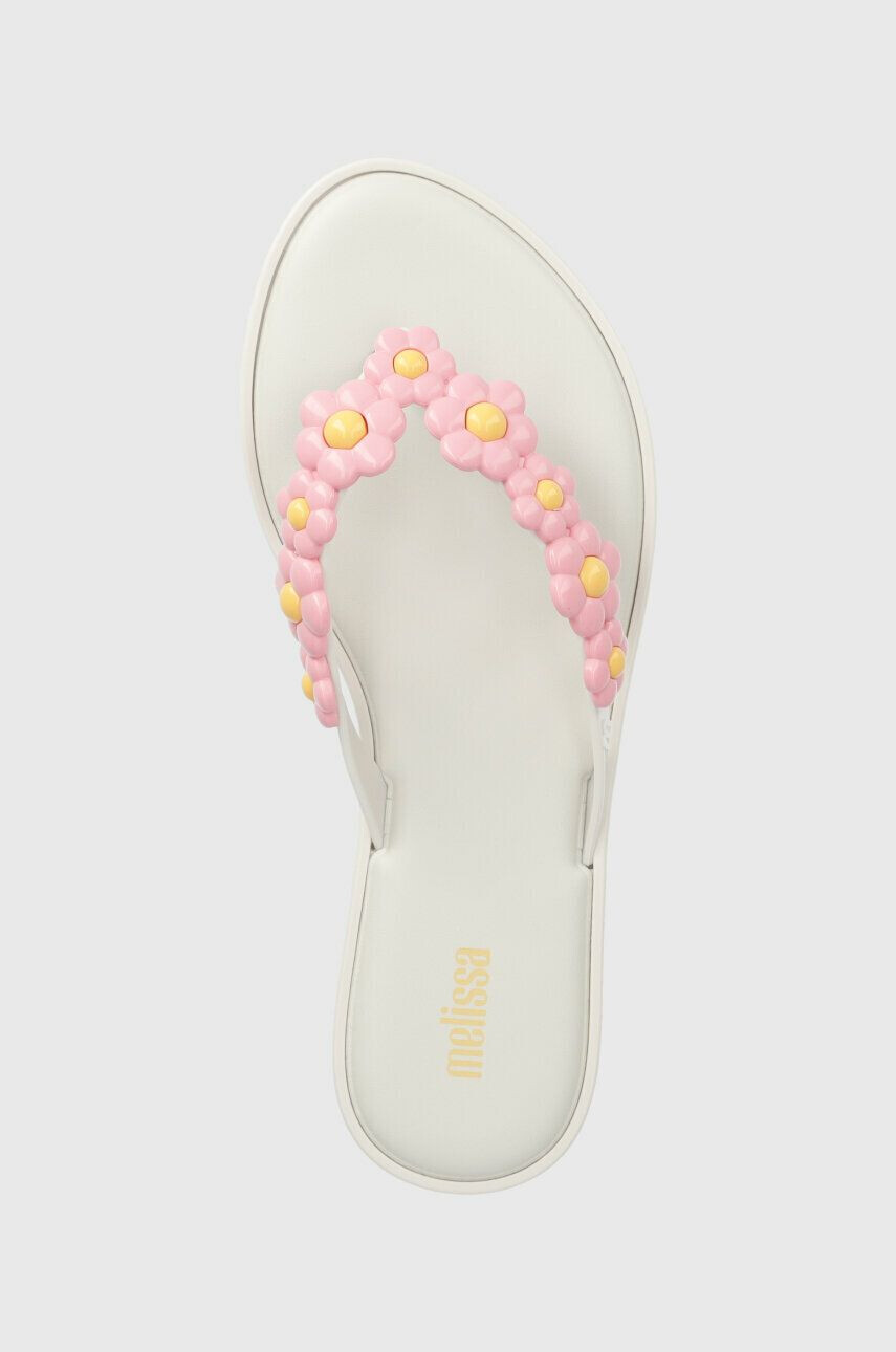 Melissa Žabky FLIP FLOP SPRING AD dámské bílá barva na plochém podpatku M.33715.AL237 - Pepit.cz