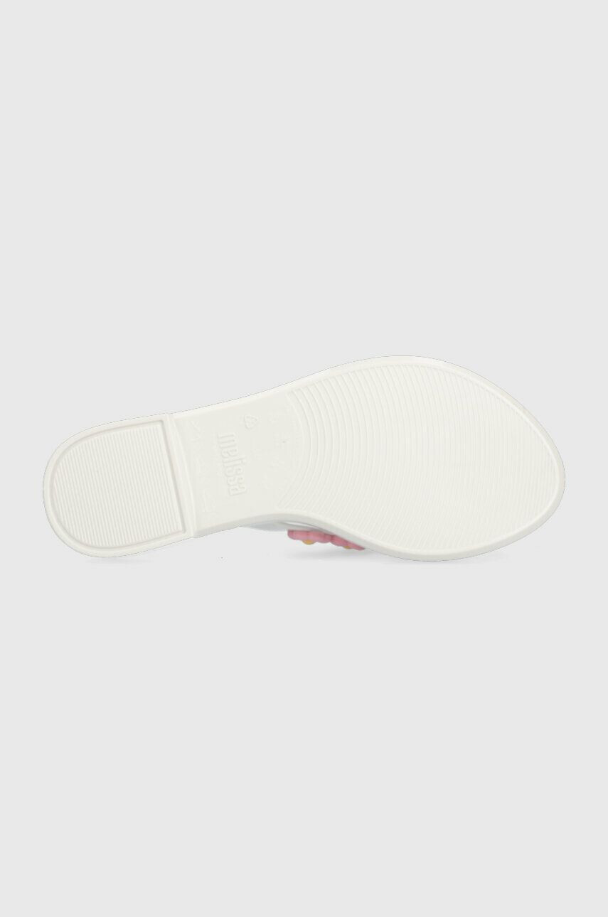 Melissa Žabky FLIP FLOP SPRING AD dámské bílá barva na plochém podpatku M.33715.AL237 - Pepit.cz