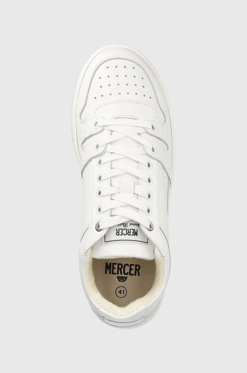 Mercer Amsterdam Kožené sneakers boty The Brooklyn bílá barva ME231013 - Pepit.cz