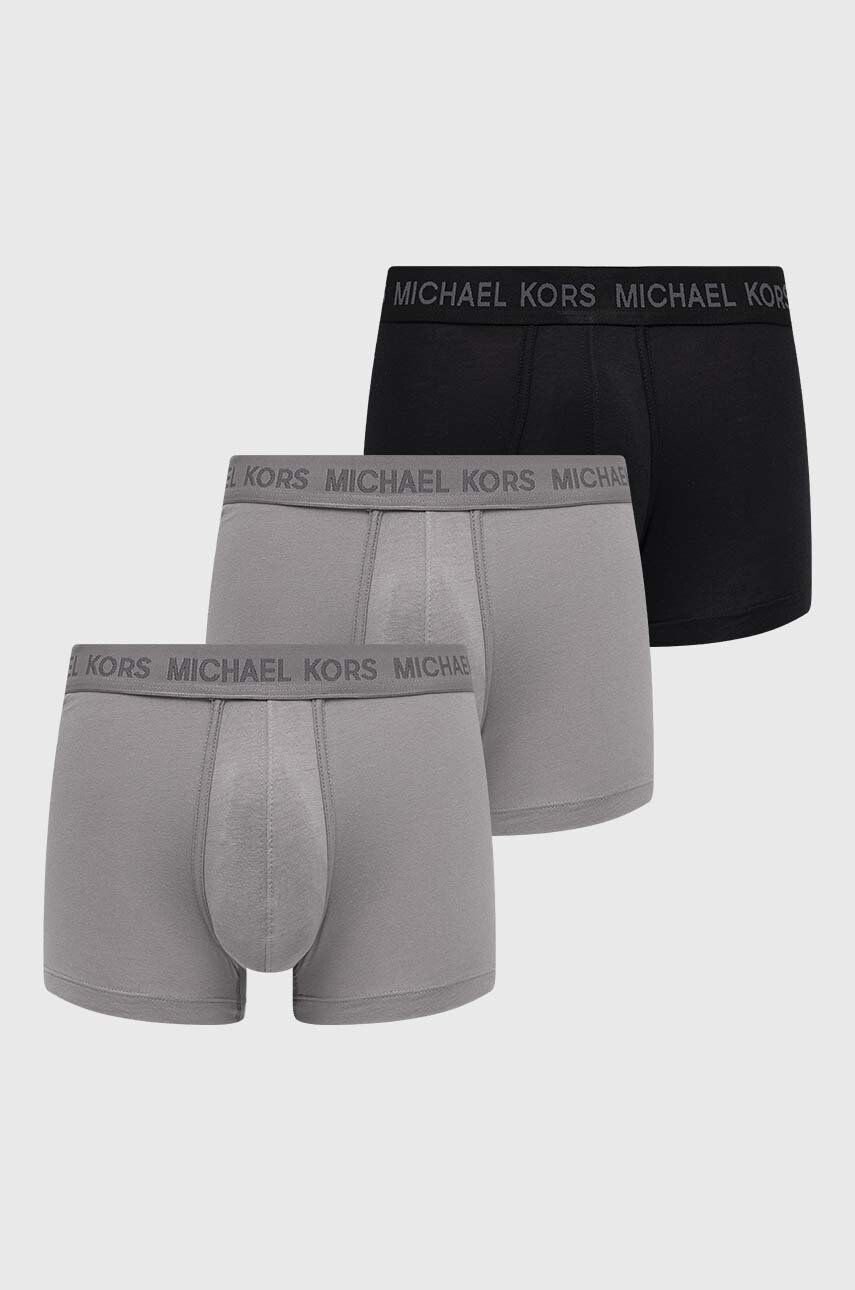 Michael Kors Boxerky 3-pack pánské šedá barva - Pepit.cz