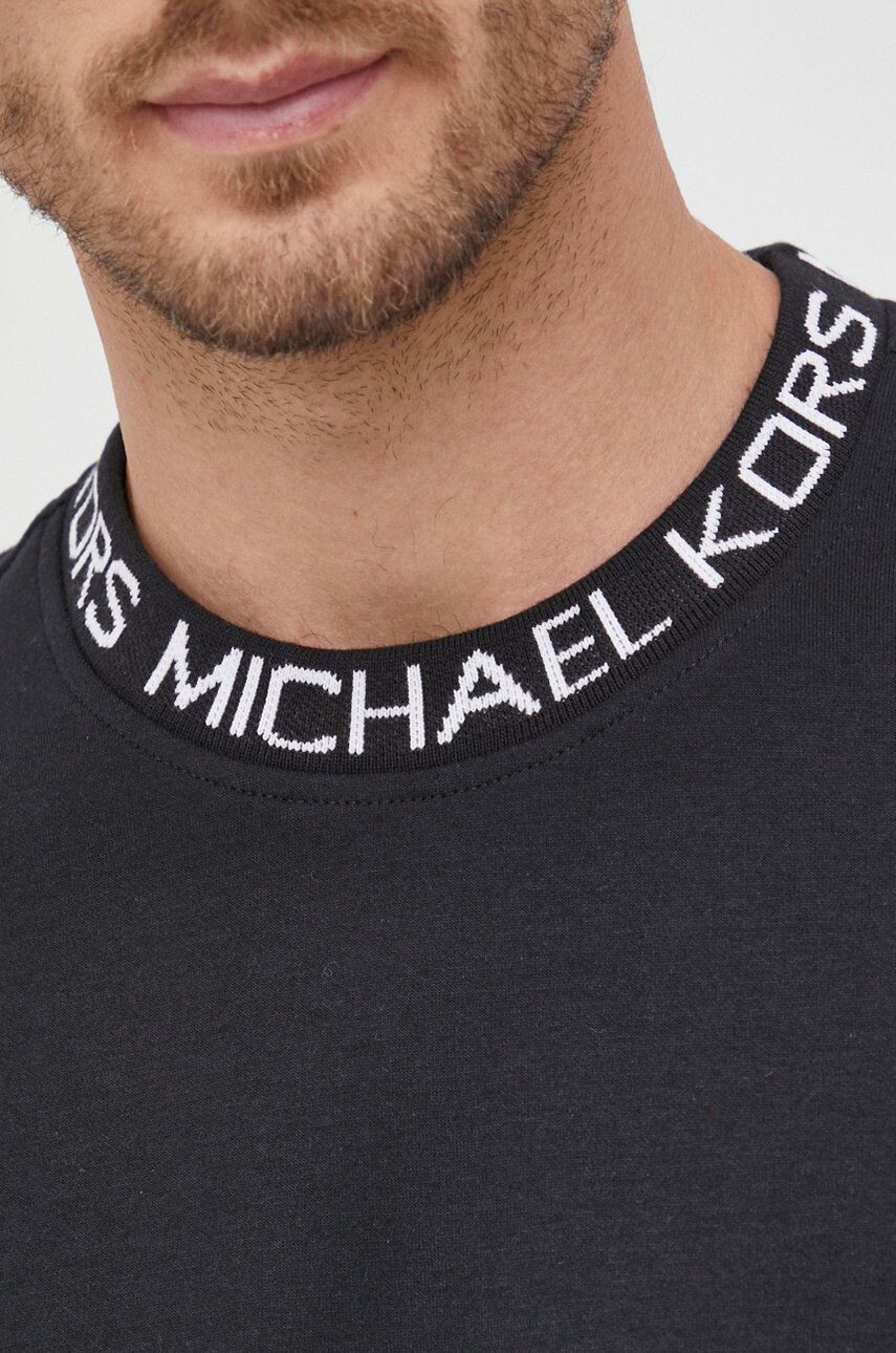 Michael Kors Mikina pánská černá barva s aplikací - Pepit.cz